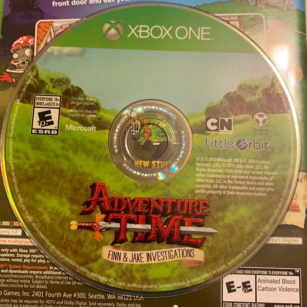 Adventure Time Finn and Jake Investigations, Xbox one